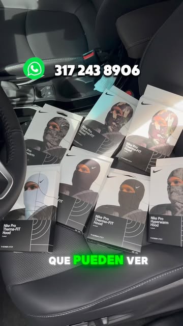 Referencias Nike Pro en sus empaques publicadas por Modena